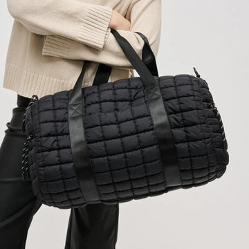 Quilted Puffer Duffel Bag
